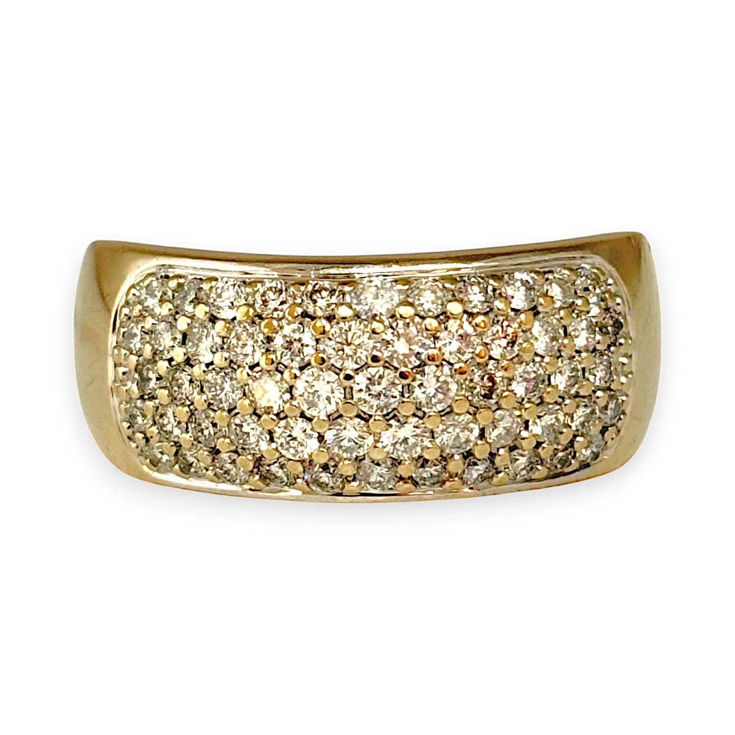 GOLD DEAL | 18ct (18K) Gold MHJ Diamond Pave Ring. Valuation $7,950