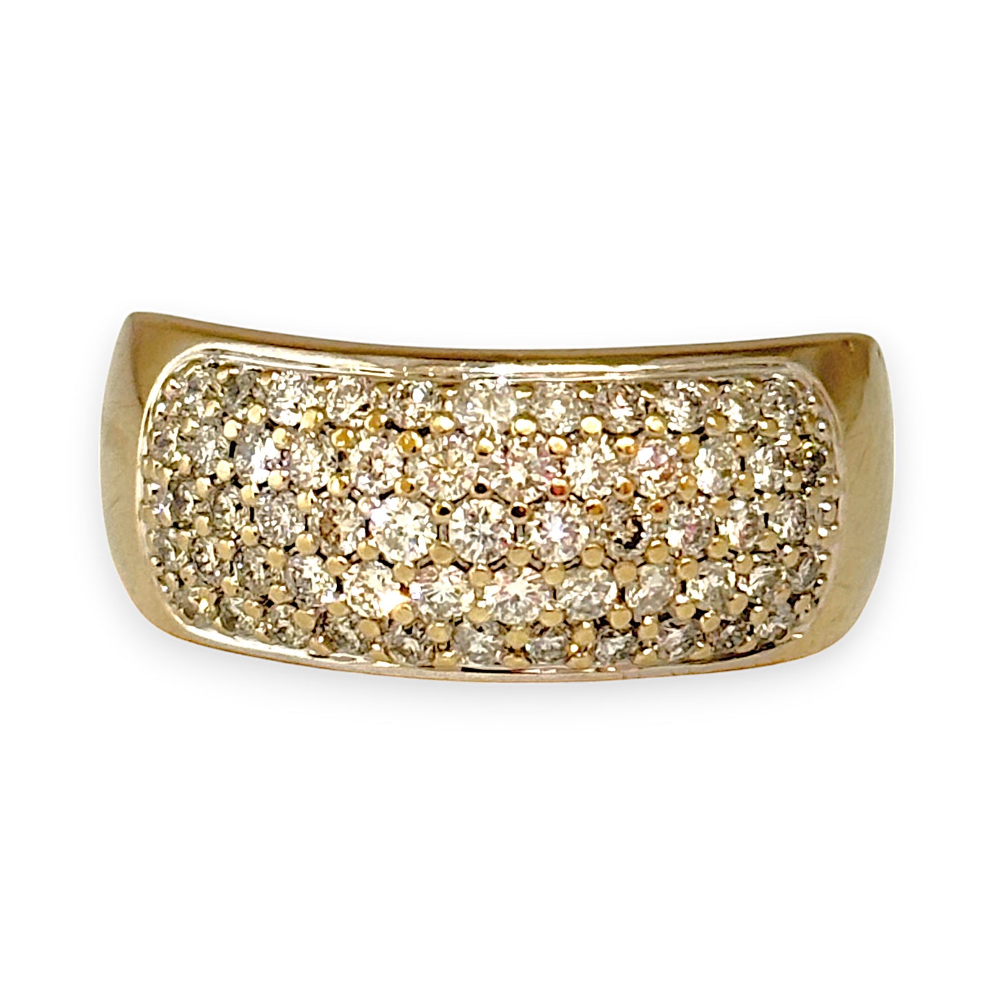 GOLD DEAL | 18ct (18K) Gold MHJ Diamond Pave Ring. Valuation $7,950