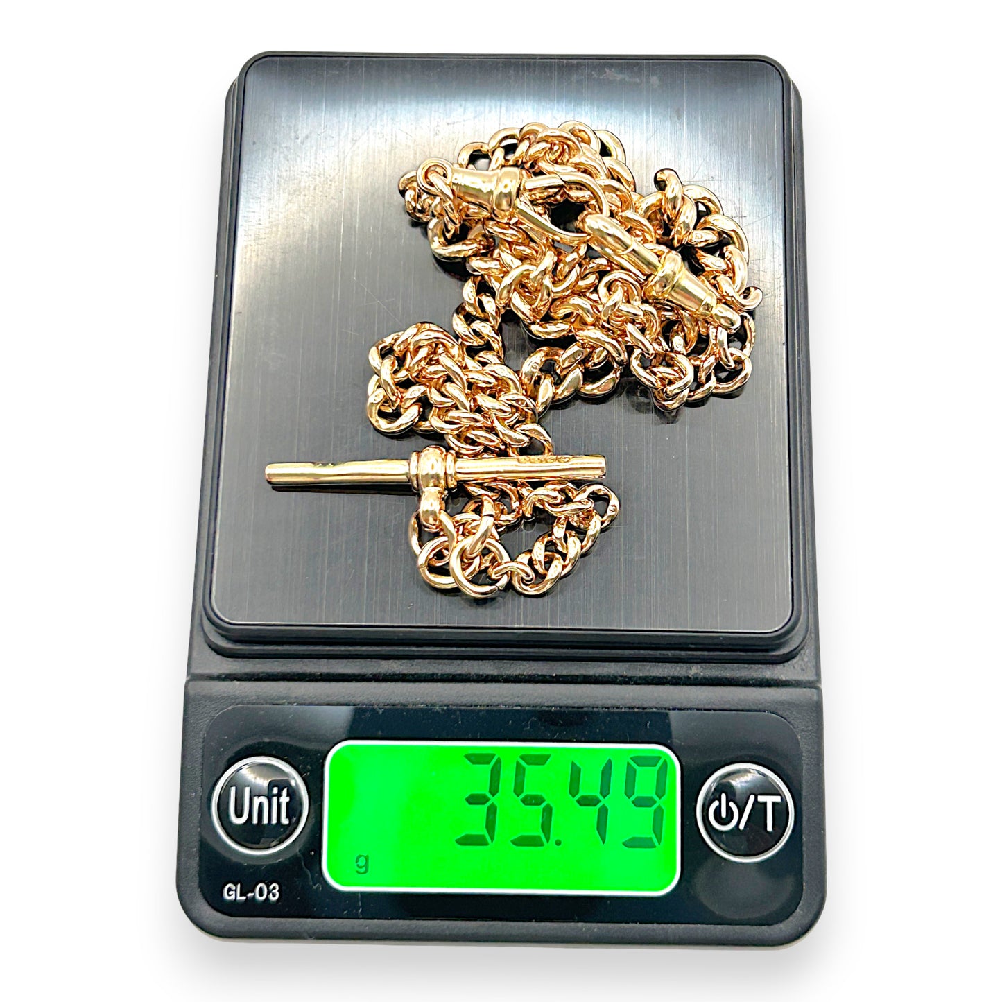 GOLD DEAL | 9kt Gold Sovereign Vintage T-Bar Chain