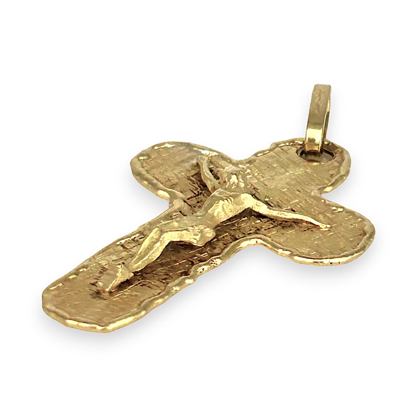 GOLD DEAL | 18ct (18K) Gold Vintage Crucifix Rare Cross Pendant