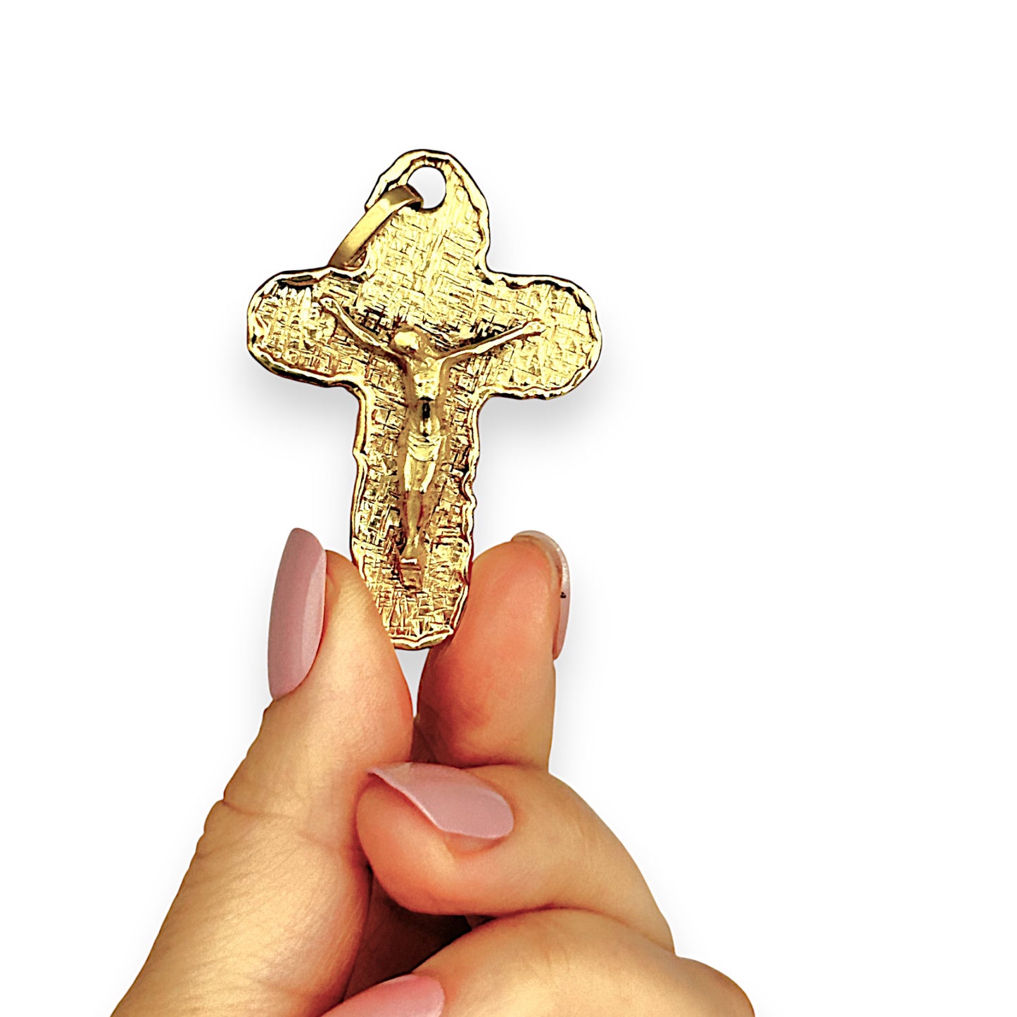 GOLD DEAL | 18ct (18K) Gold Vintage Crucifix Rare Cross Pendant