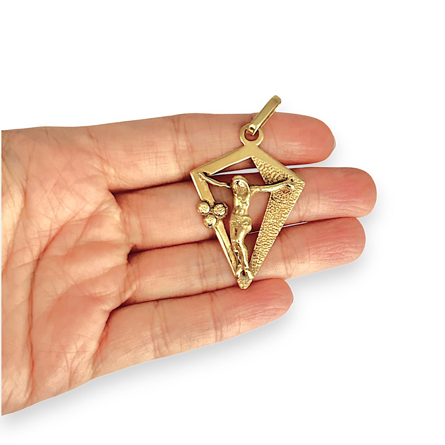GOLD DEAL | 18ct (18K) Gold Crucifix Distinctive Pendant