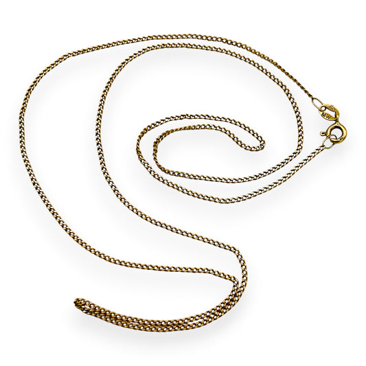NZGD | 9ct NZ Gold Timeless Slim Curb Chain 58cm