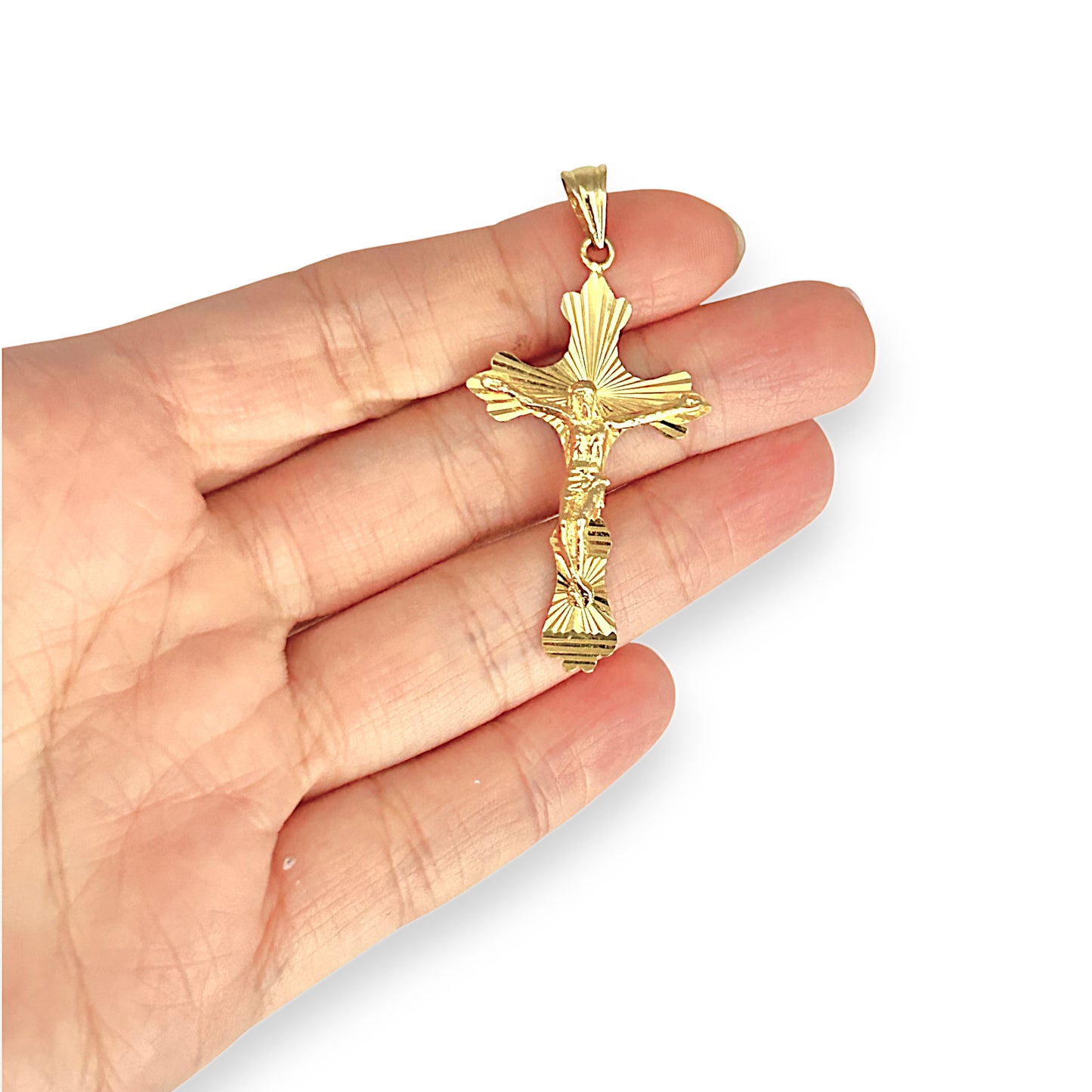 GOLD DEAL | 18ct (18K) Gold Orthodox Crucifix Cross Pendant