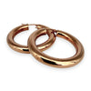 NZGD | 9ct Rose Gold Radiant Glow Hoop Earrings 33.2mm