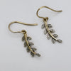 GOLD DEAL | 9kt Gold Whisperleaf Diamond Dangle Earrings
