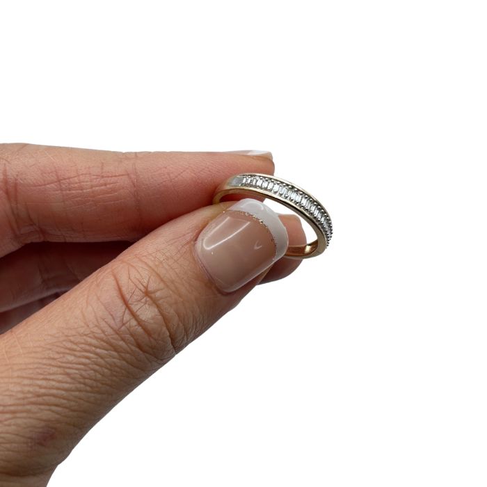 9ct Gold Baguette Diamond Ring