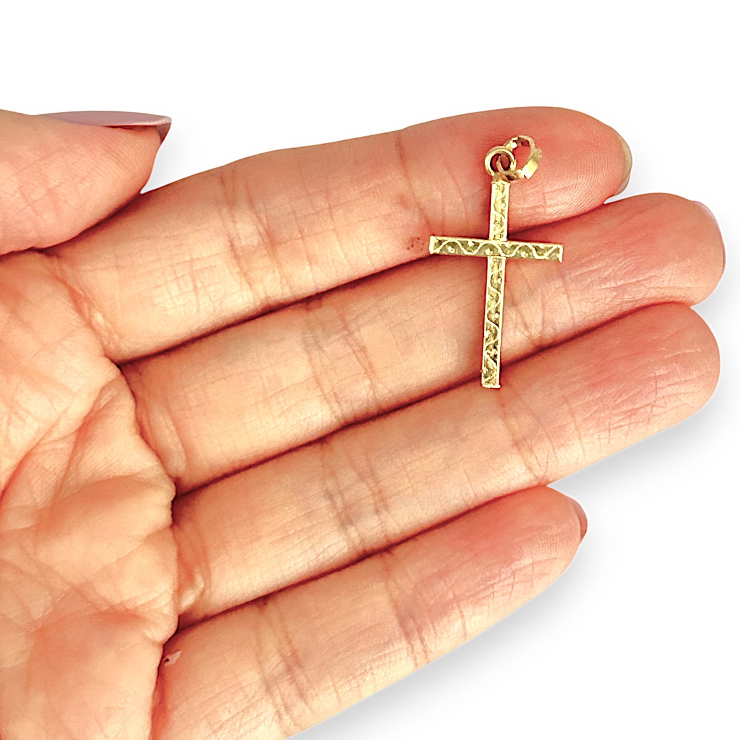 GOLD DEAL | 18ct (18K) Gold Vintage Square Cross Pendant