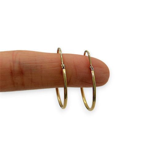 NZGD | 9ct Gold UNOAERRE Aurelia Loop Earrings