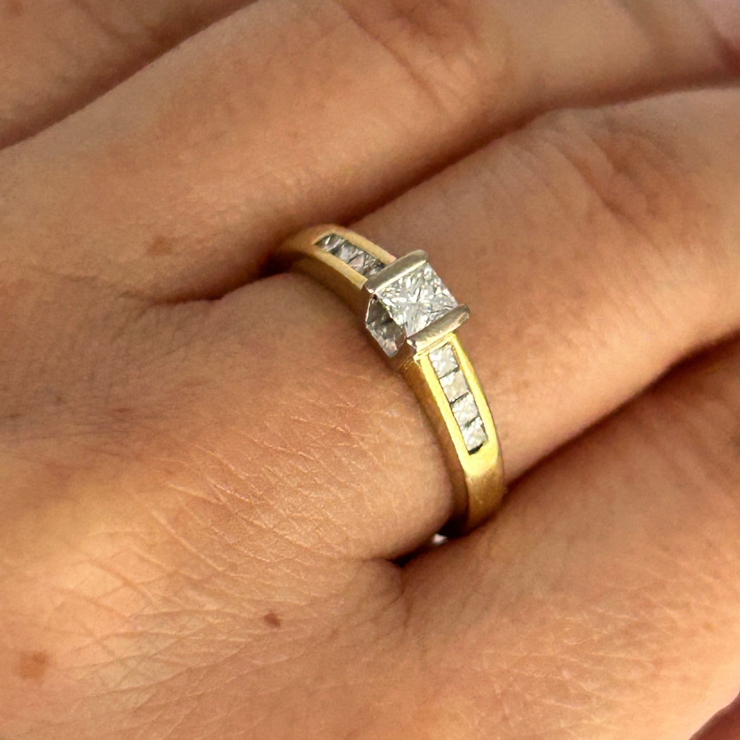 GOLD DEAL | FLASH SALE 18ct (18K) Gold MHJ Solitaire Diamond 0.58ct Ring Valuation $4,000