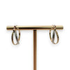 NZGD | 9ct Y/W Gold Dual Harmony Eternity Hoops Earrings 18.3mm
