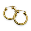 NZGD | 9ct Gold Vintage Glow Hoop Earrings 21.1mm