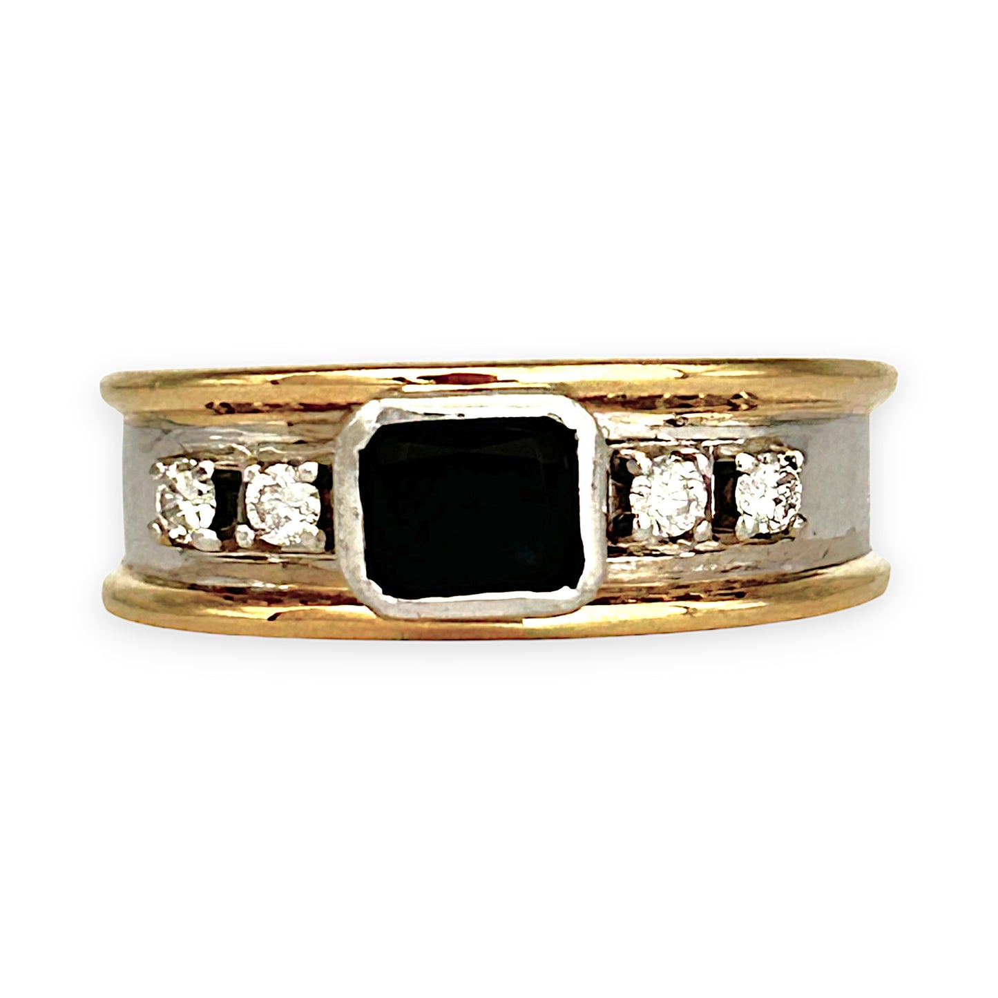 GOLD DEAL | FLASH SALE 18ct (18K) Y/W Gold 5 Stones, Sapphire & Diamonds Ring Valuation $8,850