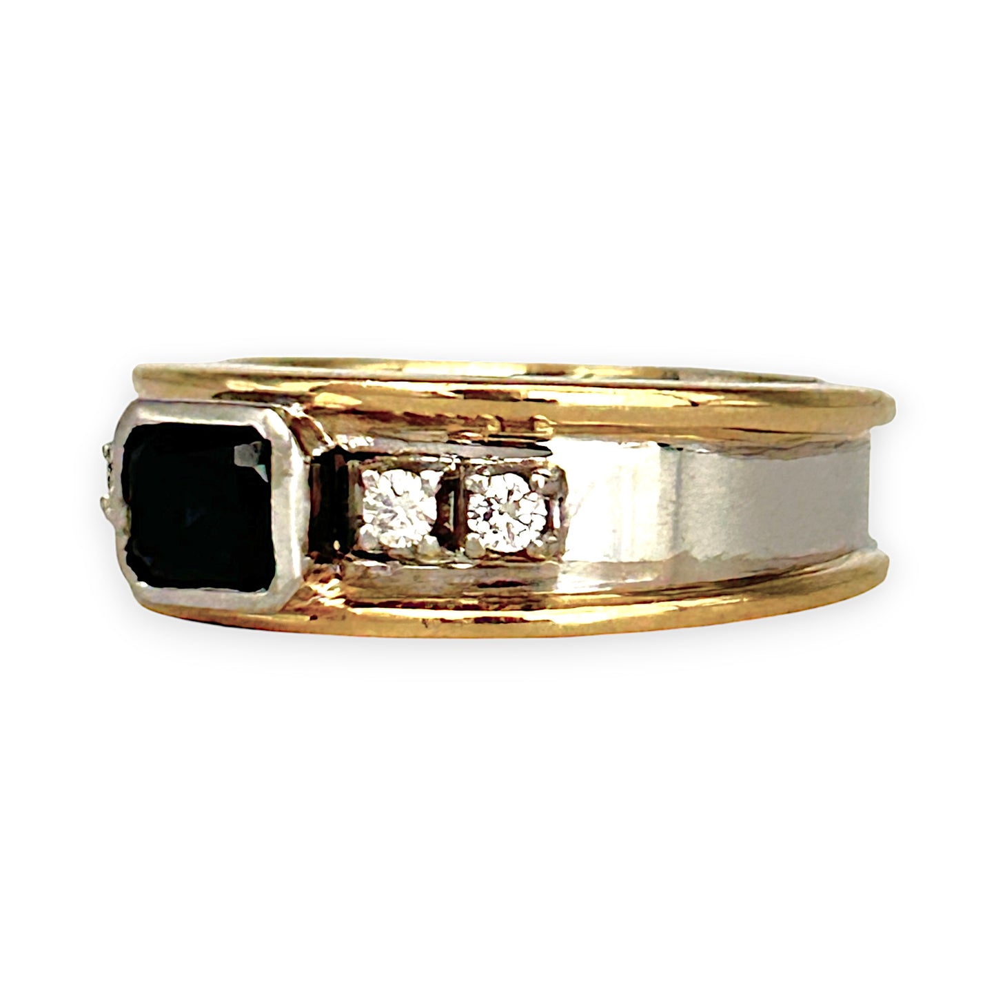 GOLD DEAL | FLASH SALE 18ct (18K) Y/W Gold 5 Stones, Sapphire & Diamonds Ring Valuation $8,850