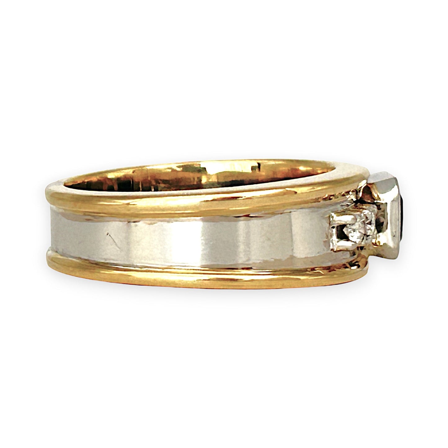 GOLD DEAL | FLASH SALE 18ct (18K) Y/W Gold 5 Stones, Sapphire & Diamonds Ring Valuation $8,850