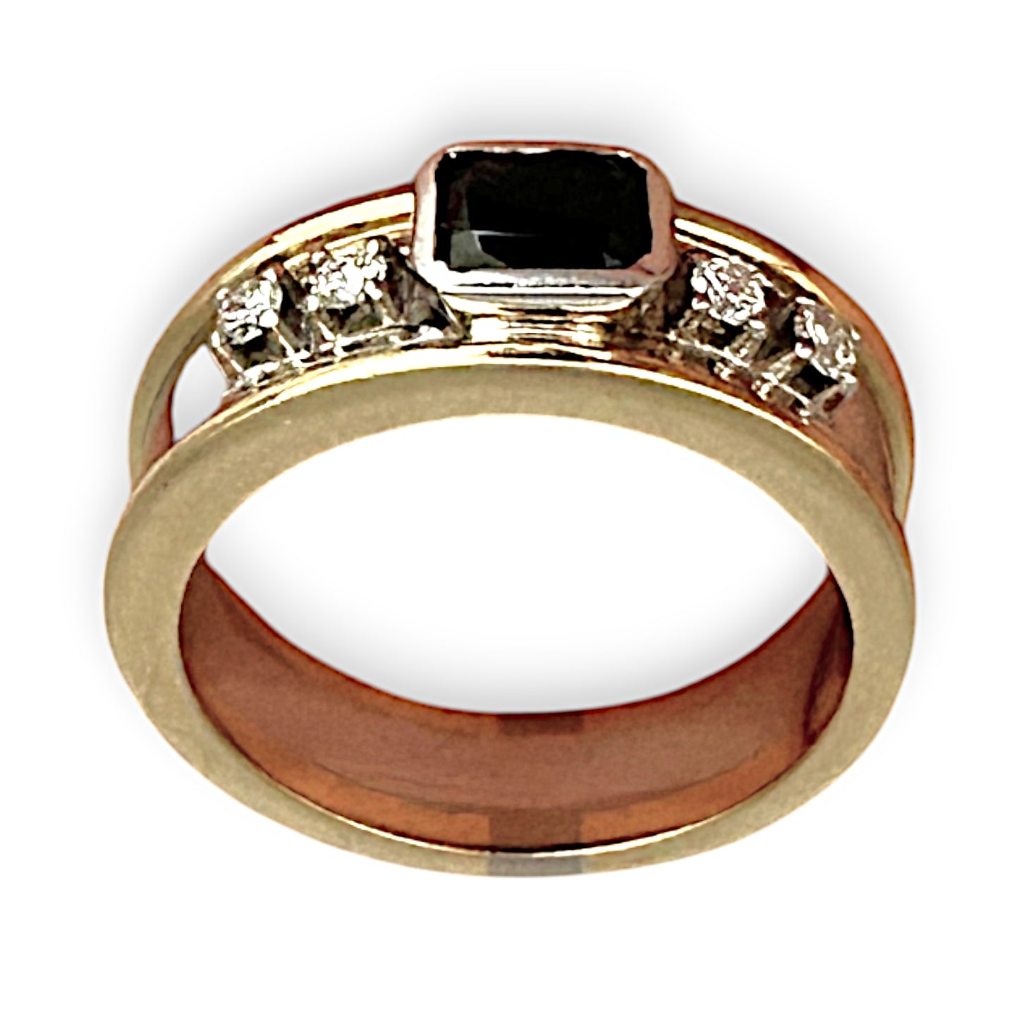 GOLD DEAL | FLASH SALE 18ct (18K) Y/W Gold 5 Stones, Sapphire & Diamonds Ring Valuation $8,850