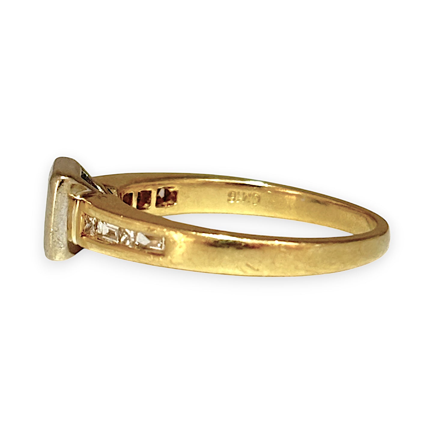 GOLD DEAL | 18ct (18K) Y/W Gold Princess Cut Diamond Ring. Valuation $3,750