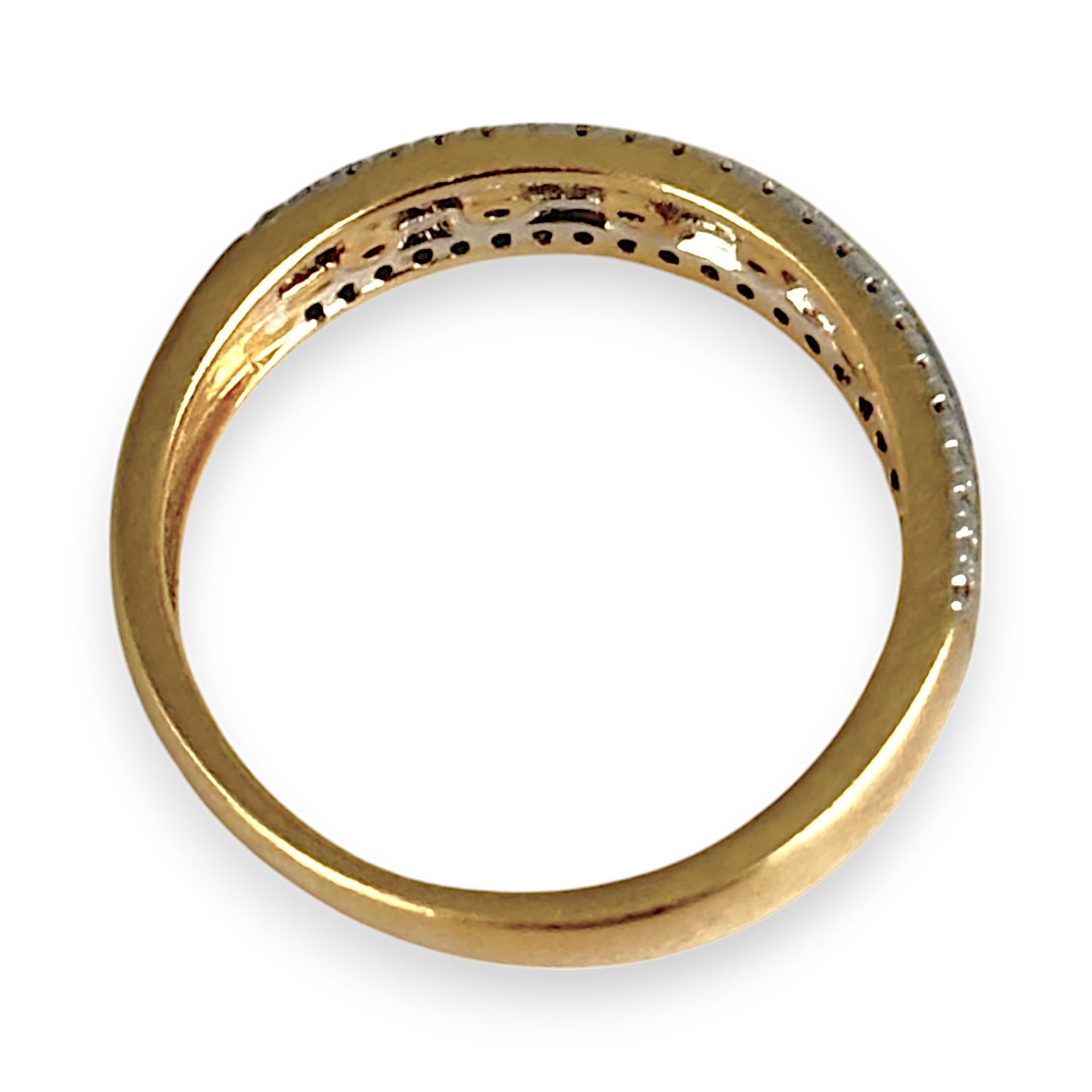 GOLD DEAL | 18ct (18K) Gold 3 Channel 0.50ct Diamond Set Ring Valuation $4,050