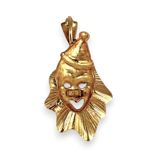 NZGD | 9ct Gold Opulent Masquerade Clown Pendant
