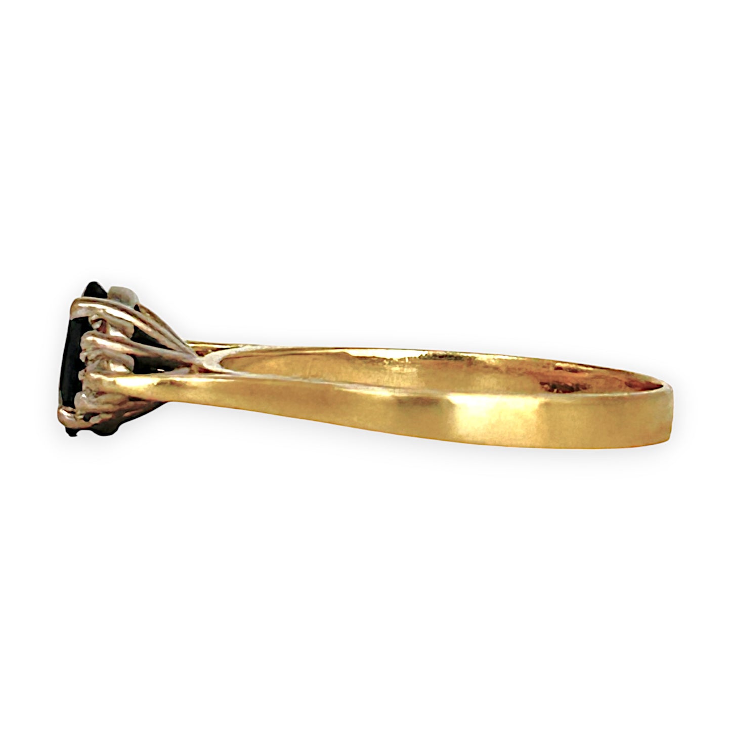 GOLD DEAL | 18K Y/W Gold Sapphire & Diamond, 7 Stone Ring Size M