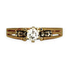 GOLD DEAL | 18ct (18K) Gold Solitaire Diamond 0.25ct Ring Size M1/2