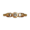 GOLD DEAL | 18ct (18K) Gold Three Stone Diamond Ring Size J. R # 215