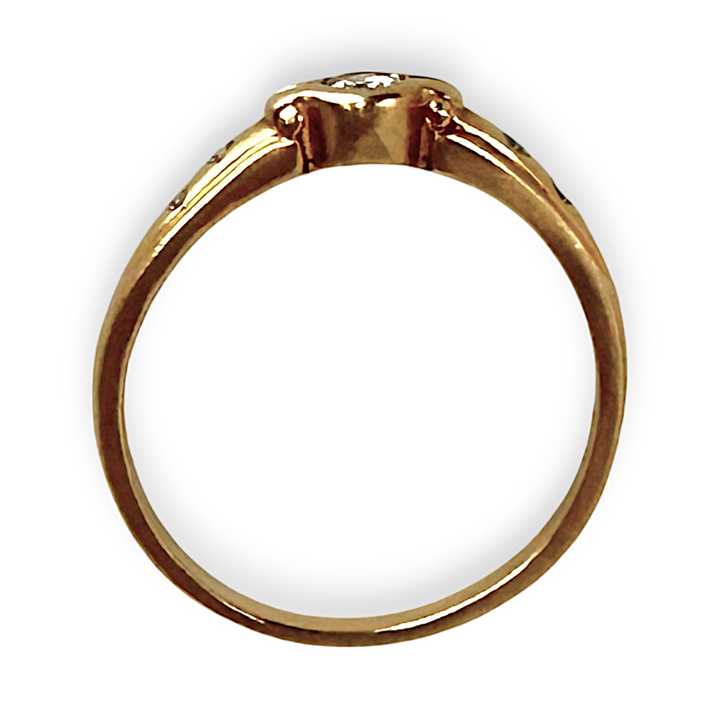 GOLD DEAL | 18ct (18K) Gold Set Of 5 Dazzling Diamond Ring Size Q