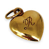 GOLD DEAL | 9kt Gold Dual Embrace Heart Pendant - Letter R