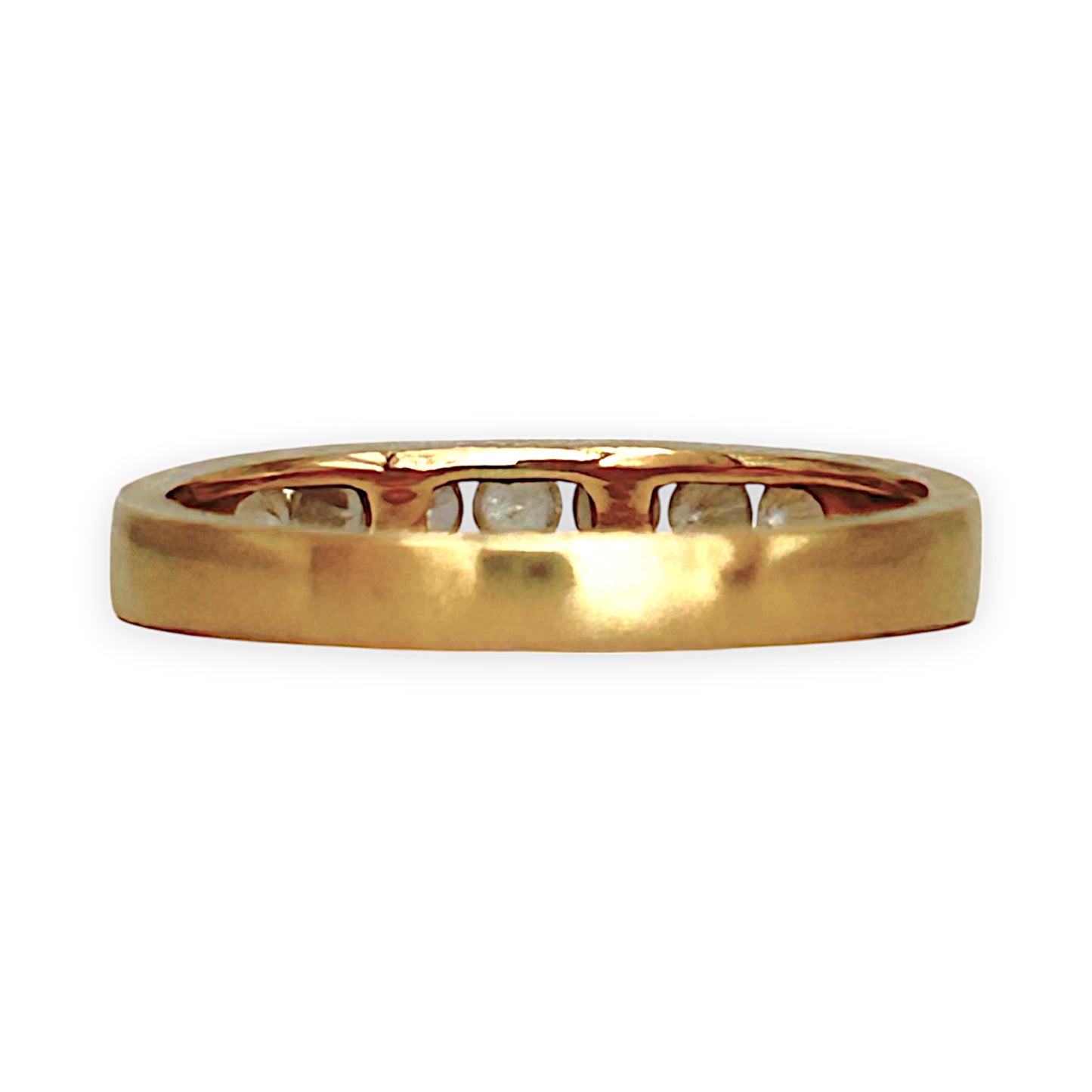 GOLD DEAL | 18ct (18K) Gold Diamond TDW 0.21ct Band Size M