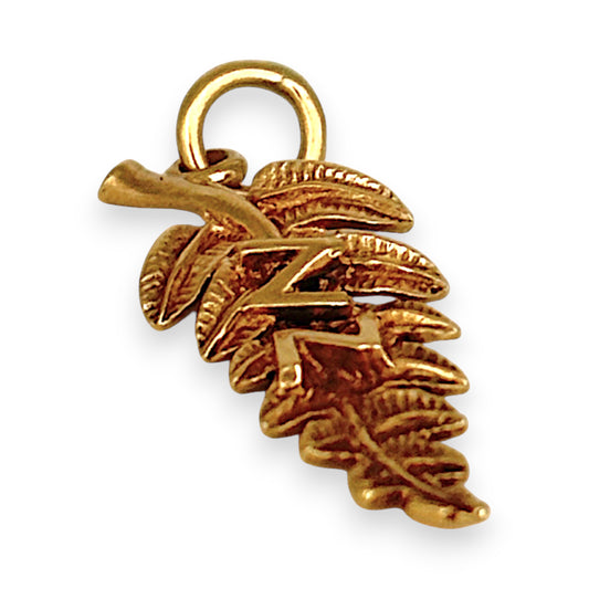 XMAS DEAL | 9kt Gold NZ Fern Pendant / Charm