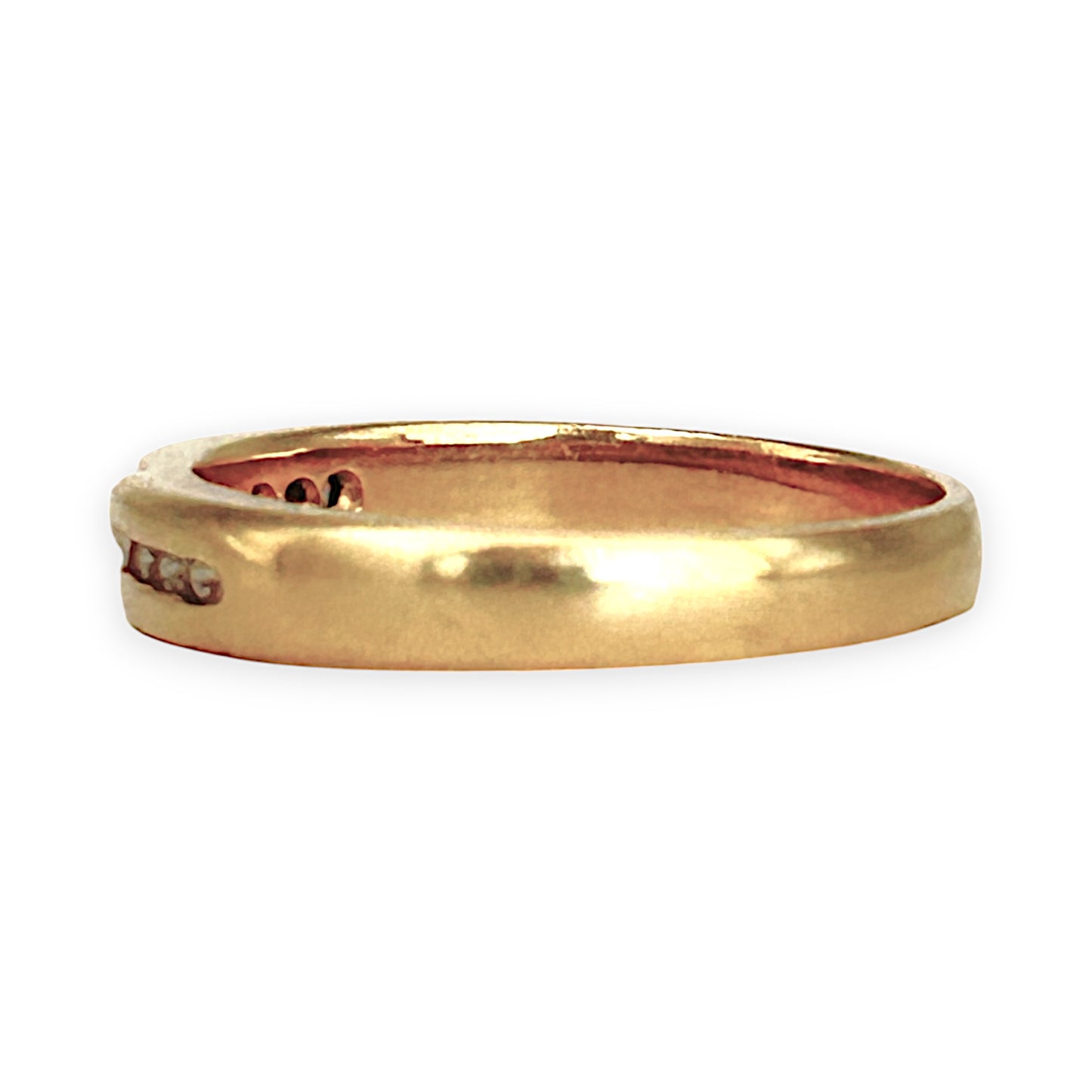 GOLD DEAL | 18ct (18K) Gold Crossover Diamond Ring Size O1/2