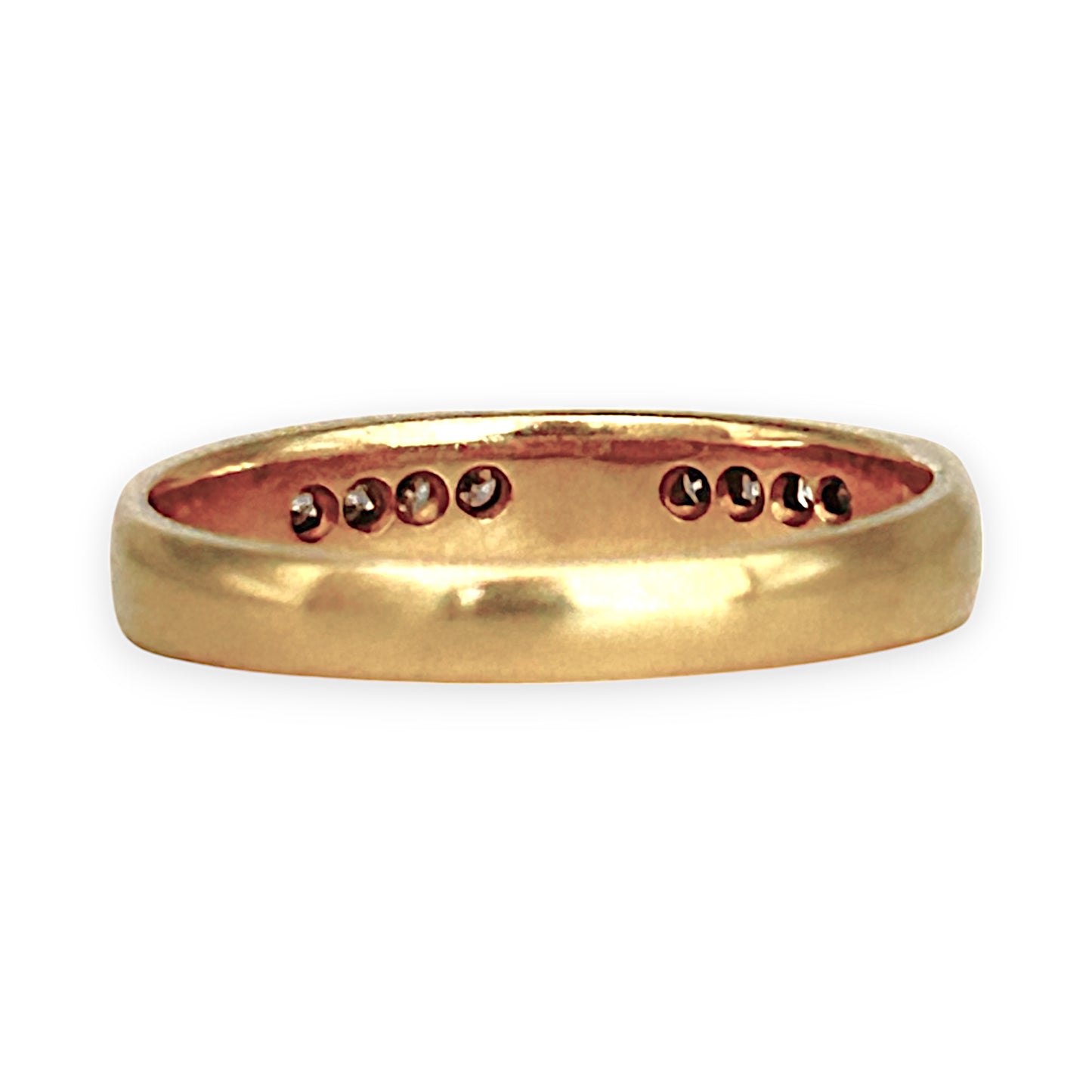 GOLD DEAL | 18ct (18K) Gold Crossover Diamond Ring Size O1/2