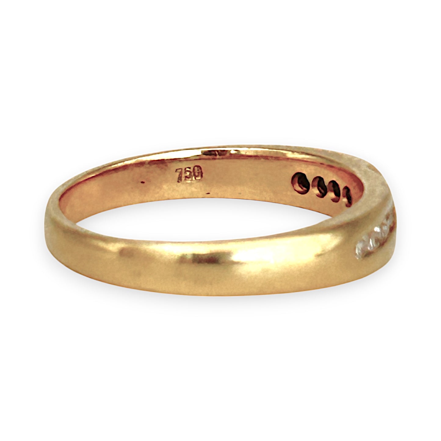 GOLD DEAL | 18ct (18K) Gold Crossover Diamond Ring Size O1/2