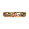 GOLD DEAL | 18ct (18K) Gold Crossover Diamond Ring Size O1/2