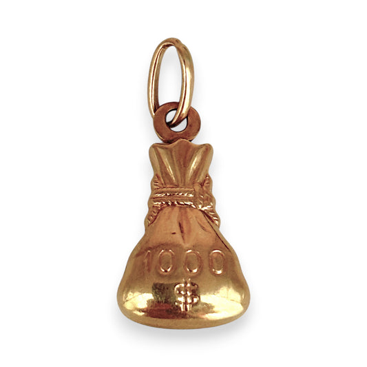 NZGD | 9ct Gold Money Bag Pendant/Charm