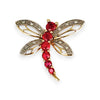 XMAS DEAL | 9kt Gold Crimson Flight Pendant - Dragon Fly
