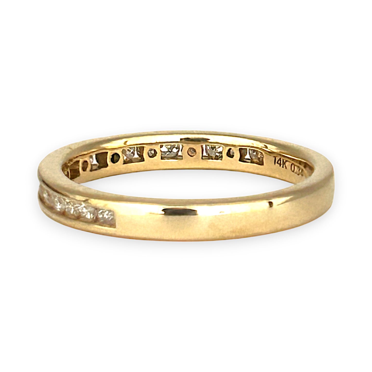 GOLD DEAL | 14ct (14K) Gold Michael Hill Diamond 0.34ct Band Size O