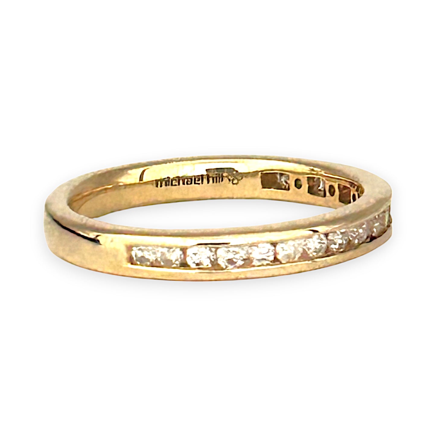 GOLD DEAL | 14ct (14K) Gold Michael Hill Diamond 0.34ct Band Size O