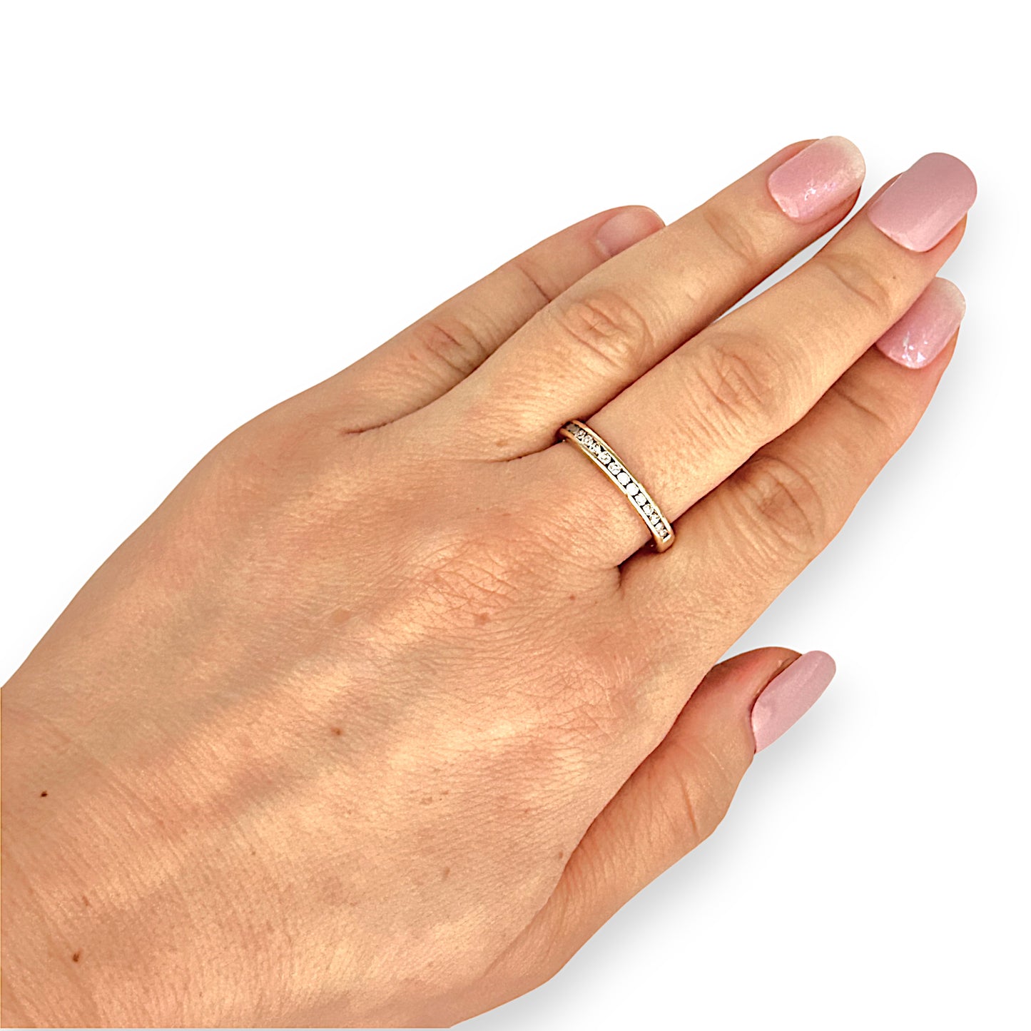 GOLD DEAL | 14ct (14K) Gold Michael Hill Diamond 0.34ct Band Size O