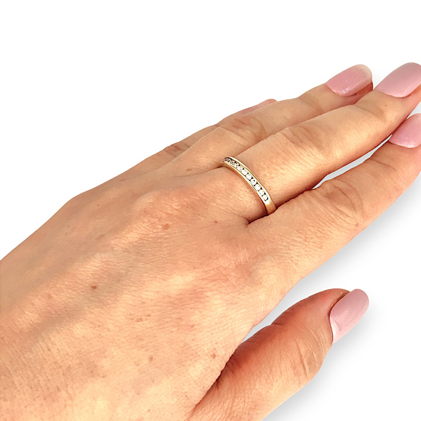 GOLD DEAL | 14ct (14K) Gold Michael Hill Diamond 0.34ct Band Size O