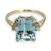 NZGD | 9ct Gold Aqua Tranquility Ring Size R