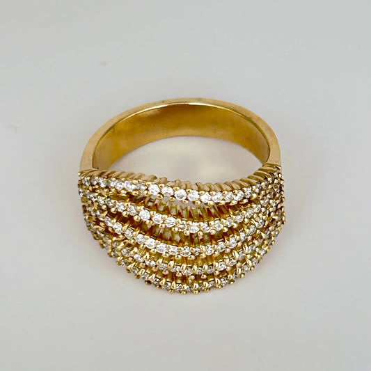GOLD DEAL | 9kt Gold Refurbished Elysian Weave Ring Valuation $5,000