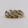 GOLD DEAL | 9ct (9kt) Gold Eternal Wave Diamond Ring Valuation $2,225
