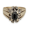 NZGD | 9ct Gold Vintage Midnight Sapphire Ring Size P