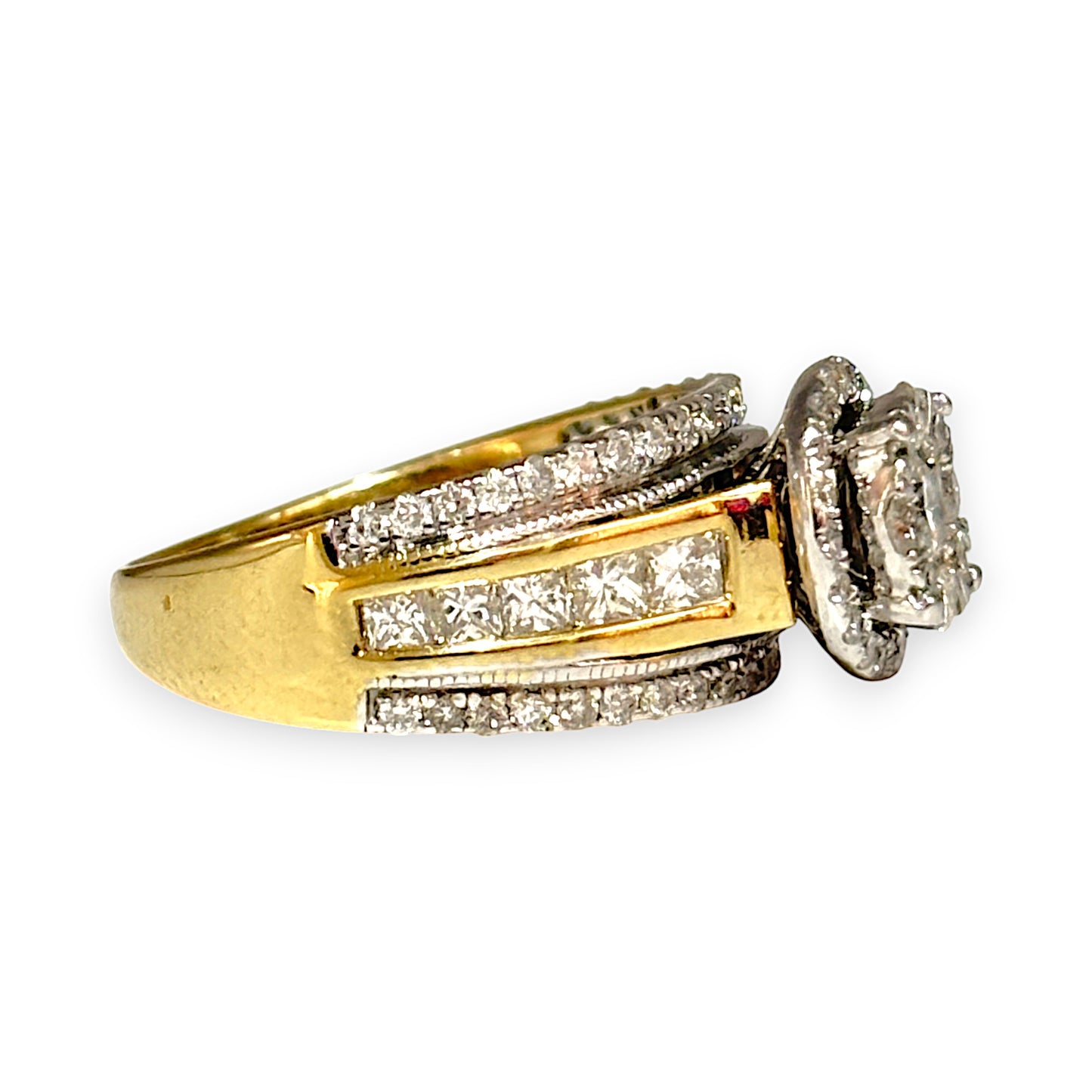 GOLD DEAL | 14K Gold Diamond Cluster Wedding & Eternity Ring Valuation $5,150