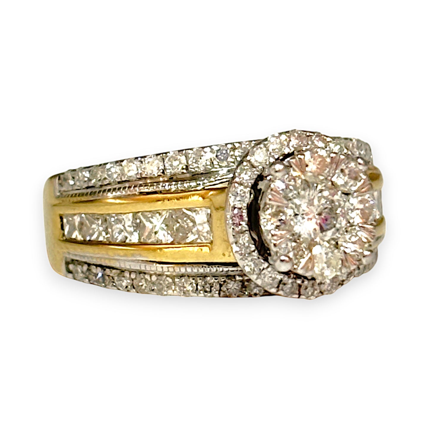 GOLD DEAL | 14K Gold Diamond Cluster Wedding & Eternity Ring Valuation $5,150