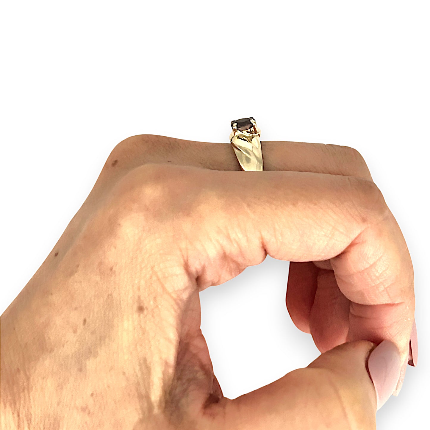GOLD DEAL | 14K Gold Dress Amethyst Ring Size N