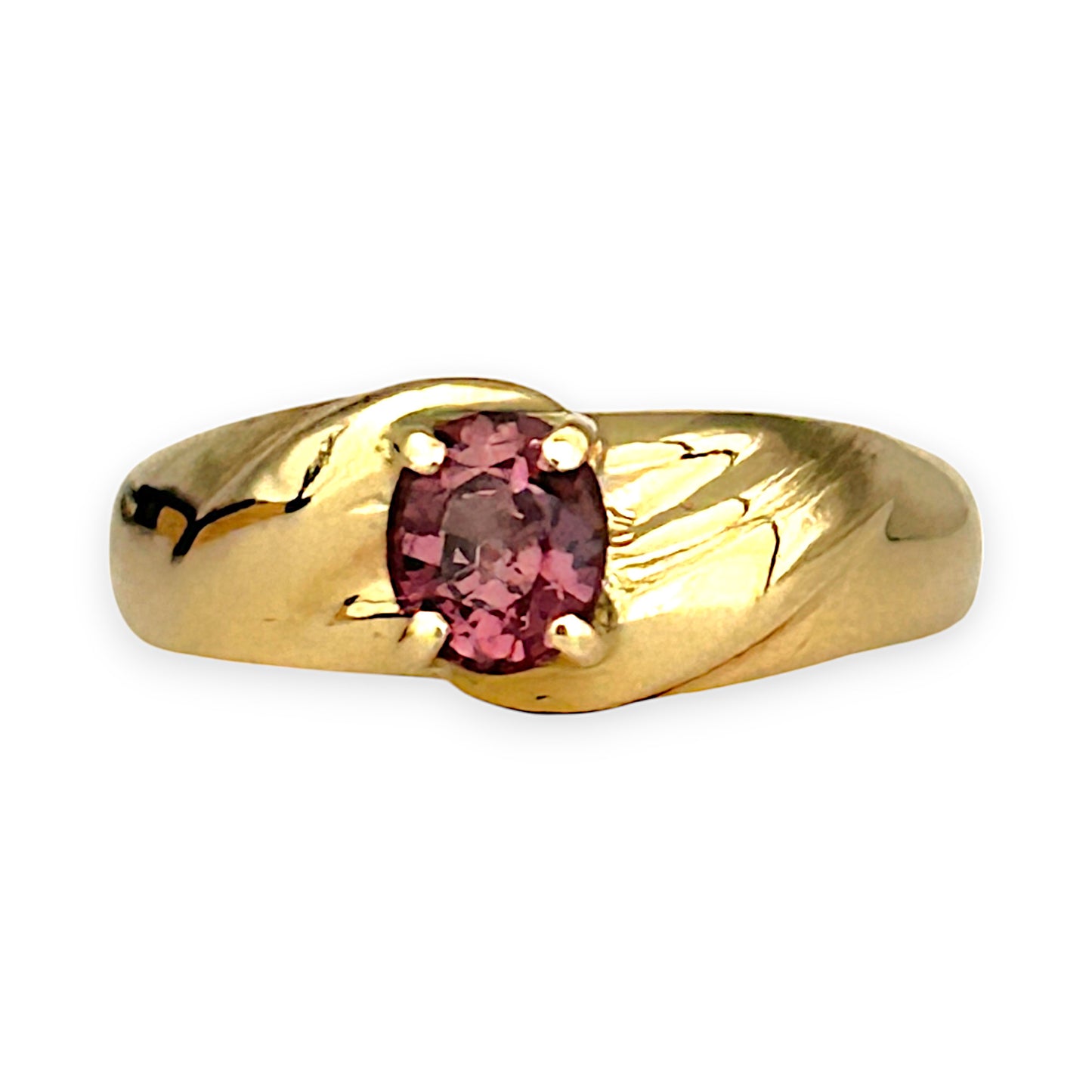 GOLD DEAL | 14K Gold Dress Amethyst Ring Size N
