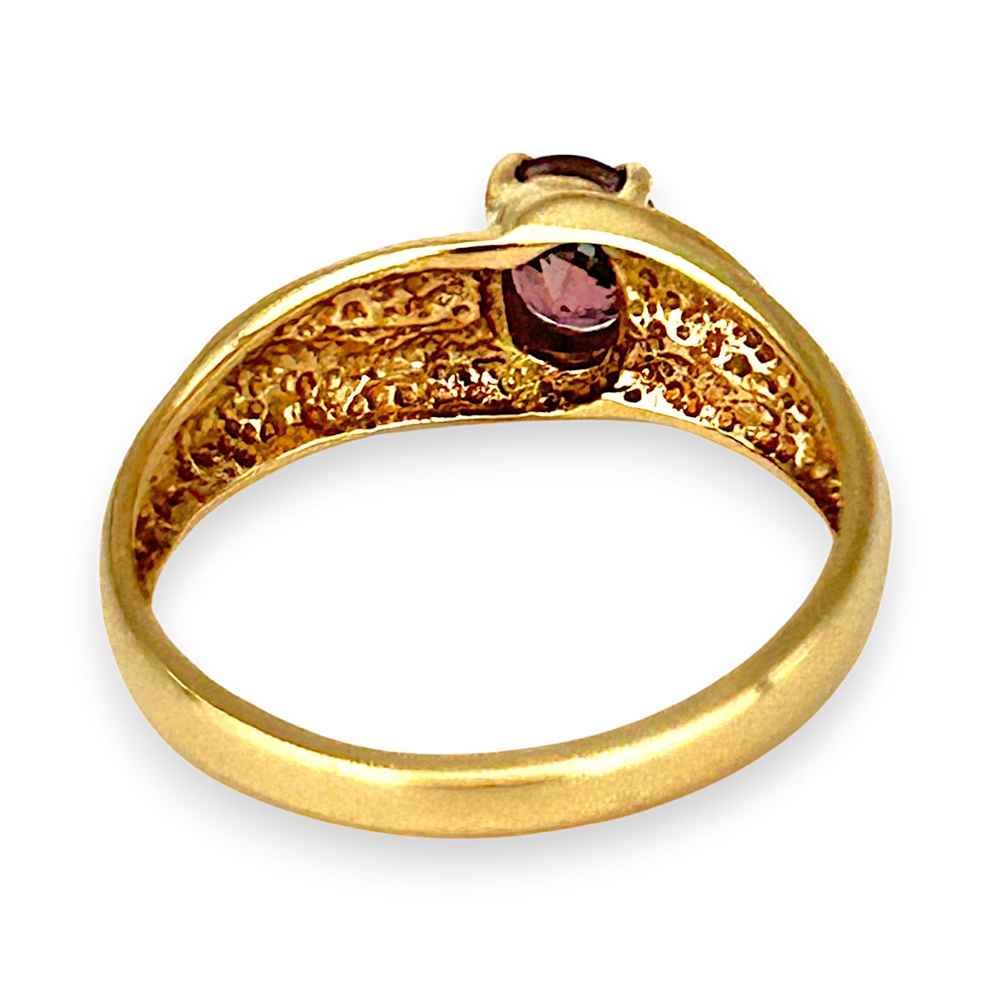 GOLD DEAL | 14K Gold Dress Amethyst Ring Size N