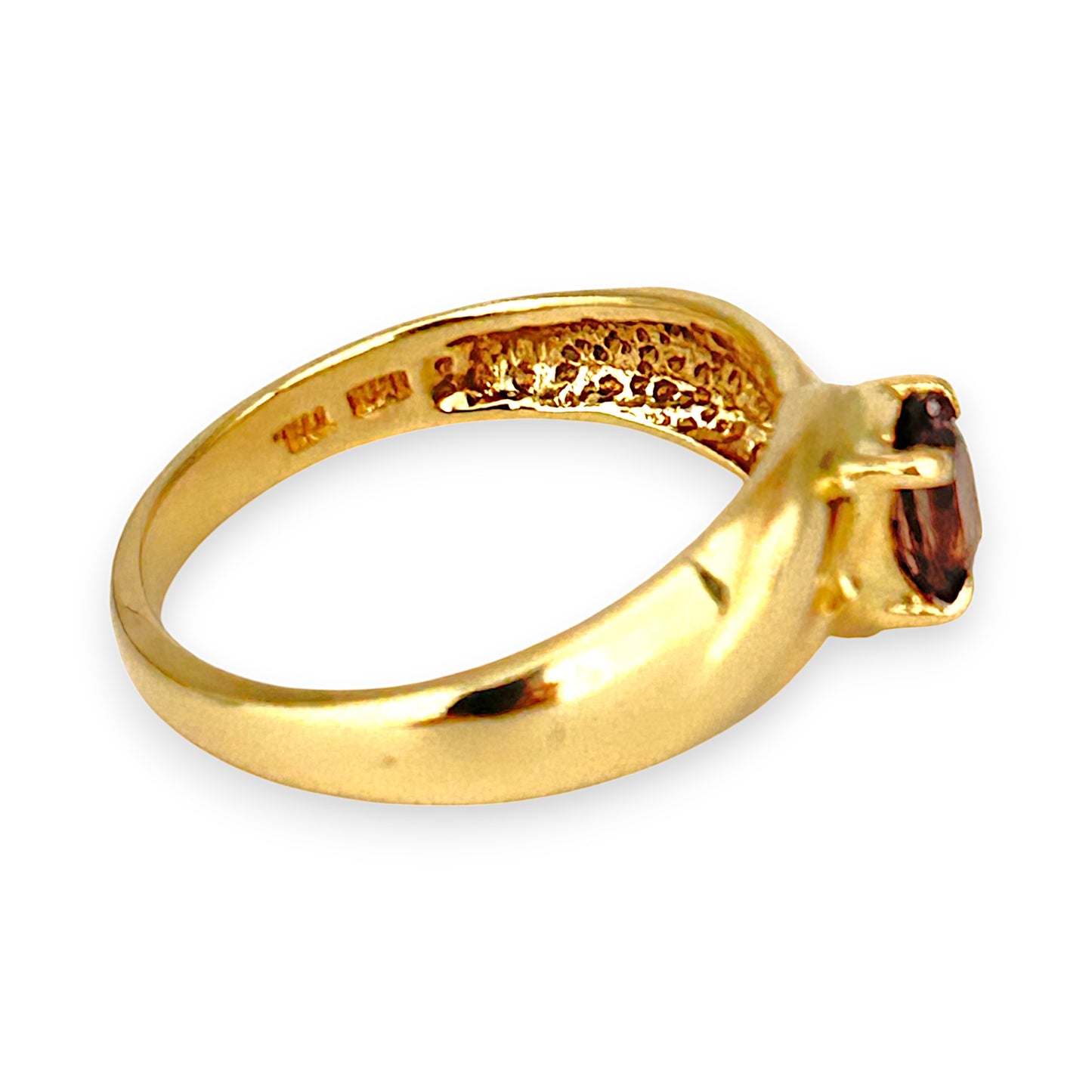 GOLD DEAL | 14K Gold Dress Amethyst Ring Size N